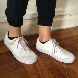 White Old Skool Vans
